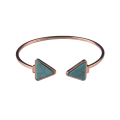 Türkis Stone Triangle Bangle für Damen Accessoires